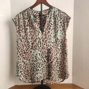 J. Crew Leopard Print Sleeveless Top - Multicolor - Small‎